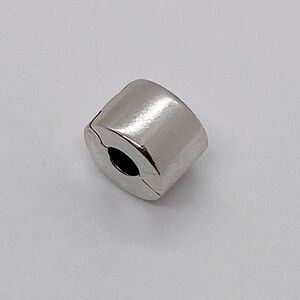 Pandora Sterling Silver 925 plain Smooth Stopper Clip Charm #790138 | Retired